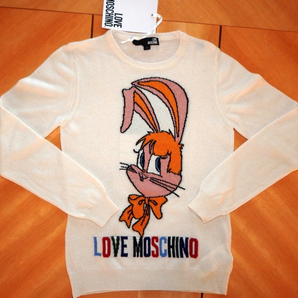 Love Moschino Embellished Knit Women’s Pullover Sweater Top Size Various NWT - Picture 6 of 12